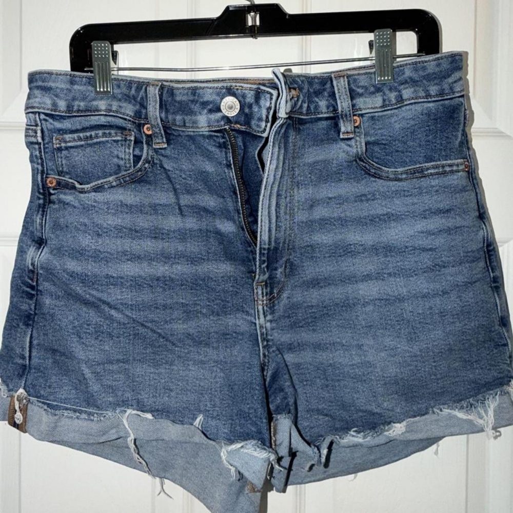 American Eagle High-Rise Stretch Denim Shorts Size 12